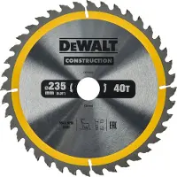 DeWalt Dt1955-qz Wood Circular Saw Disc 235x30 Mm Argenté