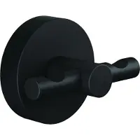 TESA MOON BLACK Mantelhaken inkl. Klebelösung ohne Bohren