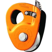 Petzl - Poulie d'escalade - Micro traxion - Jaune