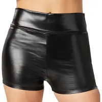 Dressforfun Pantalon métallisé noir XL - costume de déguisement halloween costume de fête carnaval costume de fête - 303580