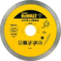 Dewalt Dt3715-qz Diamond Cutting Disc 110x20 Mm Clair