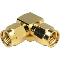 DeLOCK Adaptateur coudé RP-SMA mâle vers SMA mâle 50 Ohm
