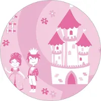 Roba Coffre à jouets Crown Rose 60x32x30 cm MDF