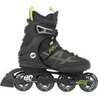 K2 Patins à Roulettes - F.I.T. 80 Pro - Noir/Vert - Patins à rou - - 40 - Patins à Roulettes