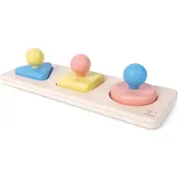 Hape Puzzle de formes avec miroir Montessori en bois