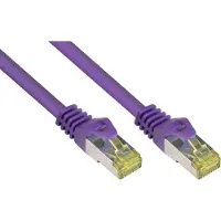Alcasa electronik Patchkabel m. Cat.7 Rohk. violett 0,5m