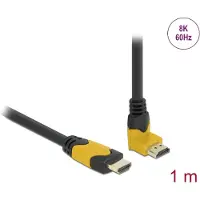 DeLOCK Câble HDMI haute vitesse (1 m), Câble vidéo, Noir, Jaune