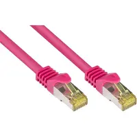Alcasa electronik Patchkabel m. Cat.7 Rohk. magenta 2m