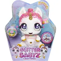 Mga Entertainment Glitter Babyz Poupée licorne arc-en-ciel blanc (Lun