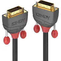 Lindy Antra Line - Câble DVI - liaison double - DVI-D (M) pour DVI-D (M) - 50 cm - noir