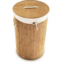 Relaxdays Panier à linge rond (70 l)