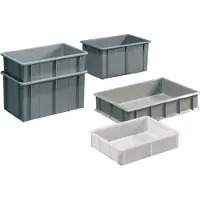 Mauser Bac gerbable de transport rectangulaire 20,0 l PE gris L600xl400xH120mm