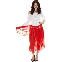 Dressforfun Costume femme gitane M - halloween - carnaval - rouge