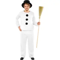 Dressforfun costume homme bonhomme de neige S - déguisement costume halloween déguisement soirée carnaval déguisement soirée - 300464