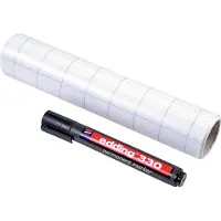 Legamaster Feuilles de présentation Magic Chart Notes 7-159000-A4 - 100 % recyclable - 200 x 300 mm - marqueur permanent inclus - quadrillé- bloc de 25 feuilles