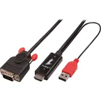 Lindy HDMI to VGA Adapter cable convertisseur vidéo - noir
