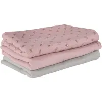 Roba Lot De 3 Couches Lavables En Coton Bio - - Lil Planet - Rose - Fille