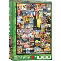 Eurographics Affiches de voyage puzzle 1000 pièces