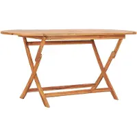 vidaXL Table pliable de jardin 160x80x75 cm Bois de teck solide48998