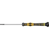 Wera Tournevis électronique ESD plat, Larg. : de la lame : 3,0 mm, Épais. : de la lame 0,50 mm, Long. de la lame 80 mm, Long. totale : 177 mm