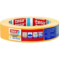 TESA Ruban crêpe 50m x 25mm Stand. prec. jaune 04344