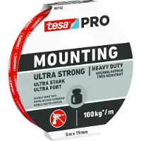 TESA Bande adhésive de montage Mounting PRO Ultra Strong 66792 blanche longueur 1.5 m (Par 12)