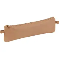 Clairefontaine 8301C Schlamper-Etui, flach, Naturleder