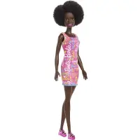 Barbie Mattel poupée afro-américaine robe rose HGM58