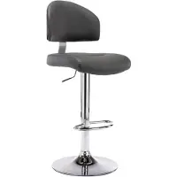 vidaXL Tabouret de bar gris similicuir