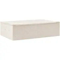 vidaXL Boîte de rangement en tissu 70x40x18 cm Crème