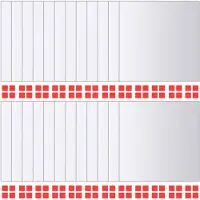 vidaXL Carreau de miroir 24 pcs Carré Verre