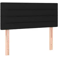 vidaXL Tête de lit noir 90x5x78/88 cm Tissu