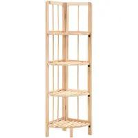 vidaXL Étagère d'angle en cèdre 27x27x110 cm