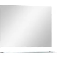 vidaXL Miroir mural avec étagère 80x60 cm Verre trempé