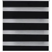 vidaXL Store enrouleur tamisant 120 x 230 cm noir