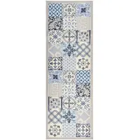 vidaXL Tapis de sol de cuisine lavable Mosaïque 60x180 cm