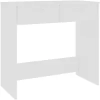 vidaXL Bureau Blanc 80x40x75 cm Bois d'ingénierie