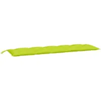 vidaXL Coussins de banc de jardin 2 pcs. Vert clair 180x50x7 cm tissu Oxford