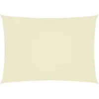 vidaXL Voile de parasol tissu oxford rectangulaire 5x7 m crème