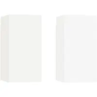 vidaXL Armoires TV 2 pcs. Blanc 30,5x30x60 cm Bois composite