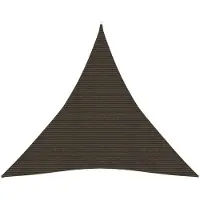vidaXL Voile d'ombrage 160 g/m² Marron 4x4x4 m PEHD