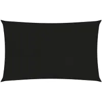 vidaXL Voile d'ombrage 160 g/m² Noir 2x4 m PEHD