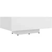 vidaXL Table basse blanche 85x55x31 cm Bois composite