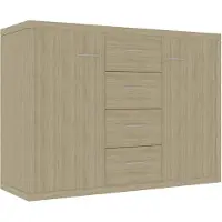 vidaXL Buffet Sonoma-Eiche 88 x 30 x 65 cm Spanplatte