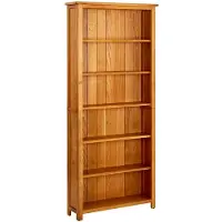 vidaXL Bibliothèque à 6 étagères 80x22,5x180 cm Bois de chêne massif