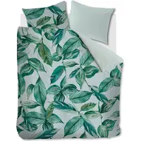 Ambiante Housse de Couette Ambiante Isabel Vert Flanelle-140 x 200 / 220 cm | 1-personne