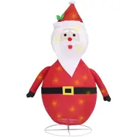 vidaXL Dekorative Santa LED Luxus Stoff 120 cm
