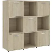 vidaXL Bibliothèque Chêne sonoma 90x30x90 cm Bois d’ingénierie