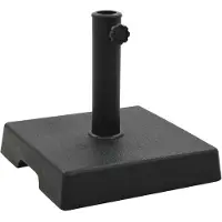 vidaXL Pied de parasol Carré 8 kg Noir Polyrésine
