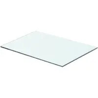 vidaXL Panneau pour étagère Verre transparent 50 x 30 cm